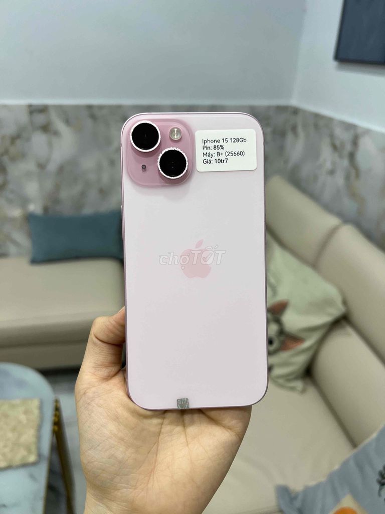 iPhone 15 128GB Hồng Zin All KHA Đẹp 98. Mua bán Điện thoại tại Huyện Hóc Môn Tp Hồ Chí Minh được đăng bởi SIRI STORE HCM hình 1