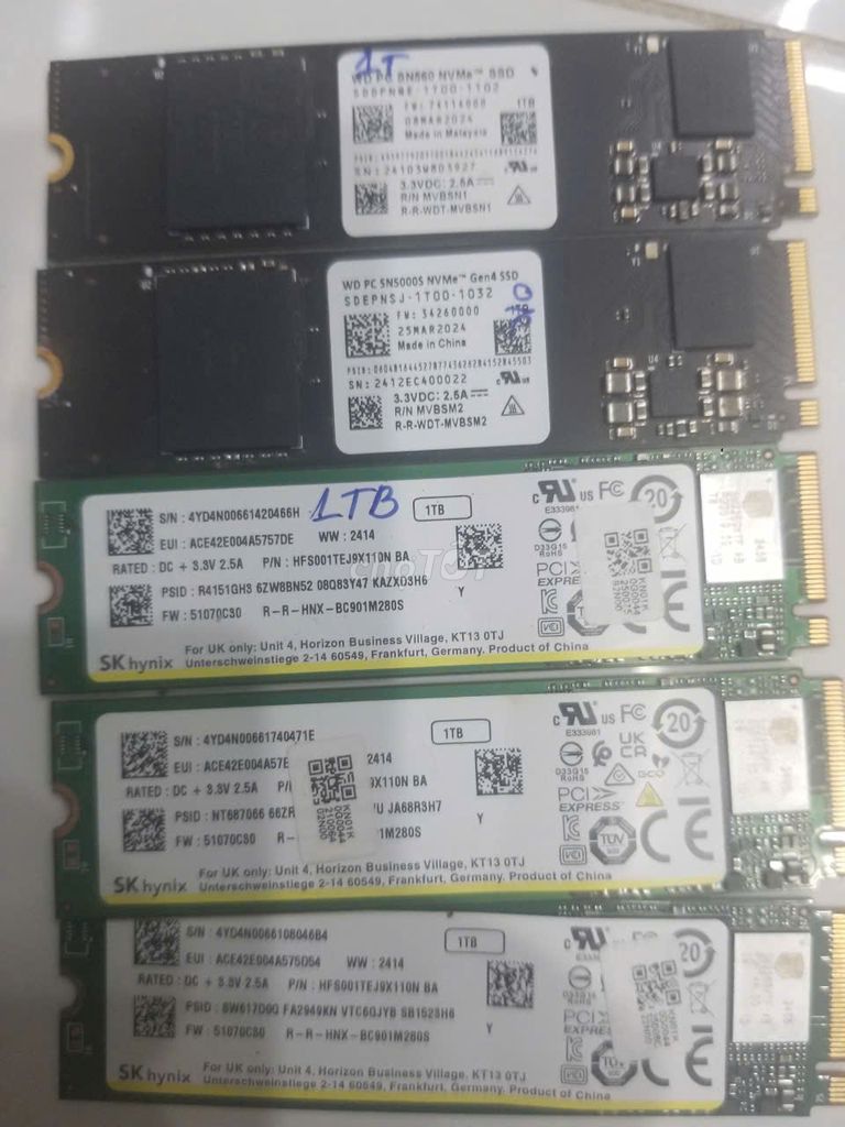 SSD nvne WD , SK Hynix 1T Gen 4