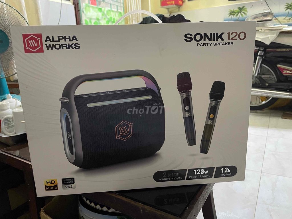 LOA KARAOKE MINI ALPHA WORKS SONIK 120. Mua bán Tivi, Âm thanh tại Quận Bình Thạnh Tp Hồ Chí Minh được đăng bởi THÁI HOME hình 1