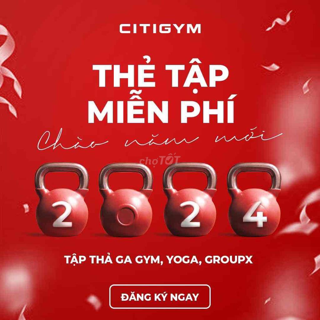 Tặng thẻ tập Miễn Phí Tại Citigym Kv HCM