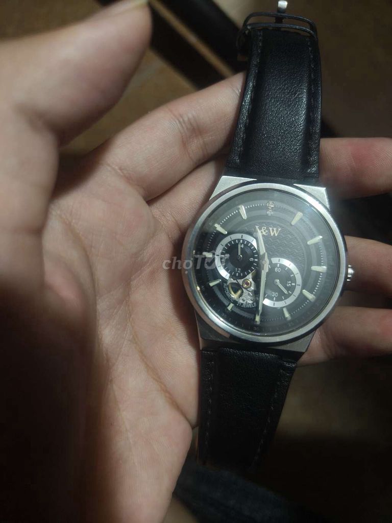 Đồng hồ I&W Carnival Nam Da Đen. Mua bán Đồng hồ tại Quận 7 Tp Hồ Chí Minh được đăng bởi huyggjb hình 1