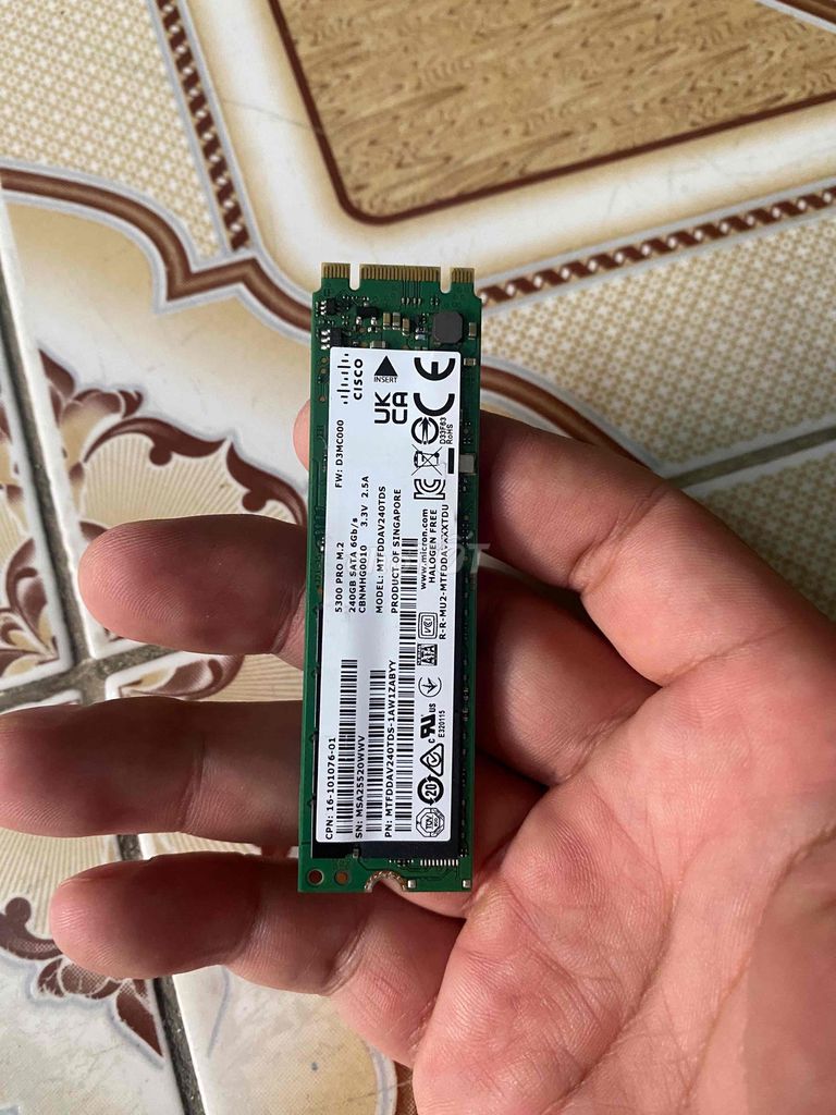 Ổ cứng SSD Micron M.2 240GB Win 10 Pro zin 100%. Mua bán Linh kiện (RAM, Card...) tại Quận 1 Tp Hồ Chí Minh được đăng bởi Nguyễn hình 1