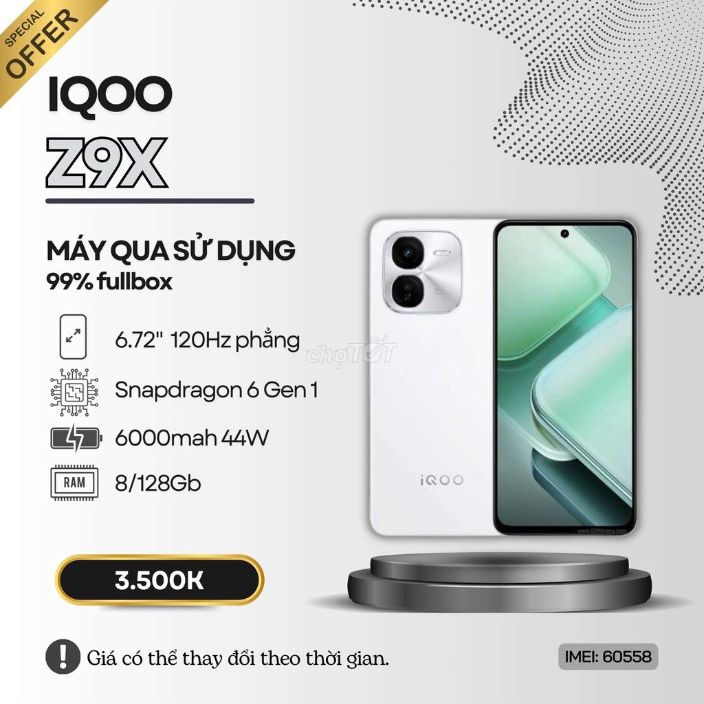 ⭐IQOO Z9X 8+128 FULLBOX