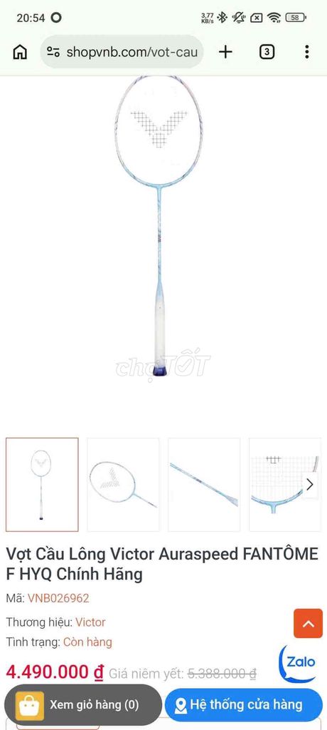 Vợt cầu lông Victor Auraspeed FANTÔME F HYQ