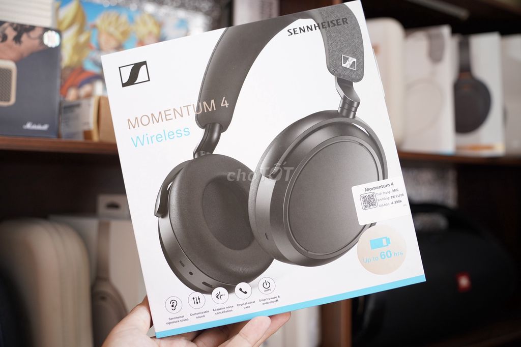 Sennheiser Momentum 4 full box bảo hành 28/11/2026. Mua bán Tivi, Âm thanh tại Quận Bình Tân Tp Hồ Chí Minh được đăng bởi Huy Lương hình 1