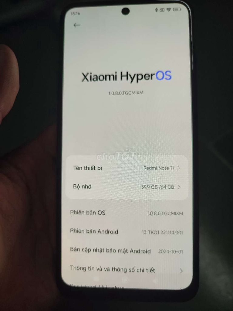 Xiaomi Redmi Note 11 64GB chữa cháy. Mua bán Điện thoại tại Thành phố Cao Lãnh Đồng Tháp được đăng bởi Amos hình 1