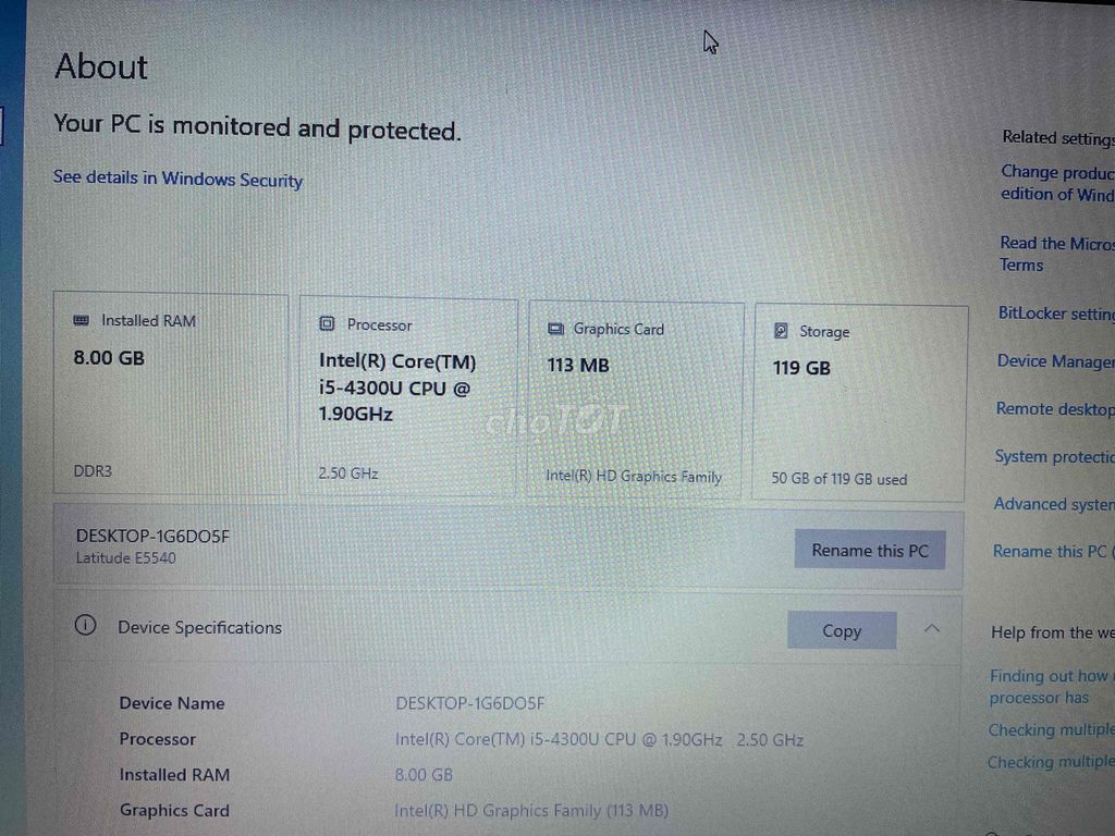 Dell Latitude E5540 i5-4300U 8GB/119GB Đen. Mua bán Laptop tại Thị Xã Buôn Hồ Đắk Lắk được đăng bởi Đức Duẩn hình 1
