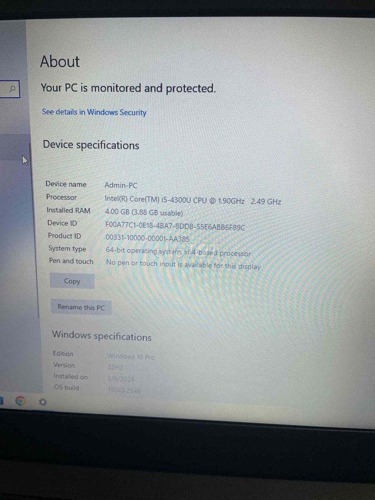 Lenovo i5-4300U 4GB/128GB. Mua bán Laptop tại Quận Dương Kinh Hải Phòng được đăng bởi Pain hình 1