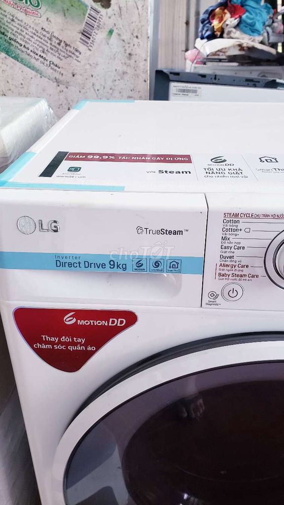 Máy giặt LG 9kg TrueSteamz 14 chương trình giặt. Mua bán Máy giặt tại Huyện Gia Lâm Hà Nội được đăng bởi CHUYÊN CÁC LOẠI MÁY GIẶT hình 1