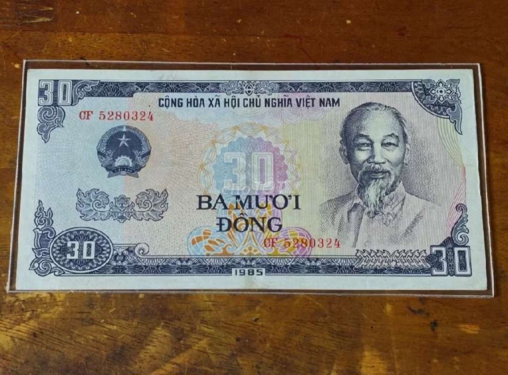 Tiền giấy 30 đồng 1985 Hiếm 85-90%. Mua bán Đồ sưu tầm, đồ cổ tại Thành phố Thanh Hóa Thanh Hóa được đăng bởi Xuan Duc  hình 1