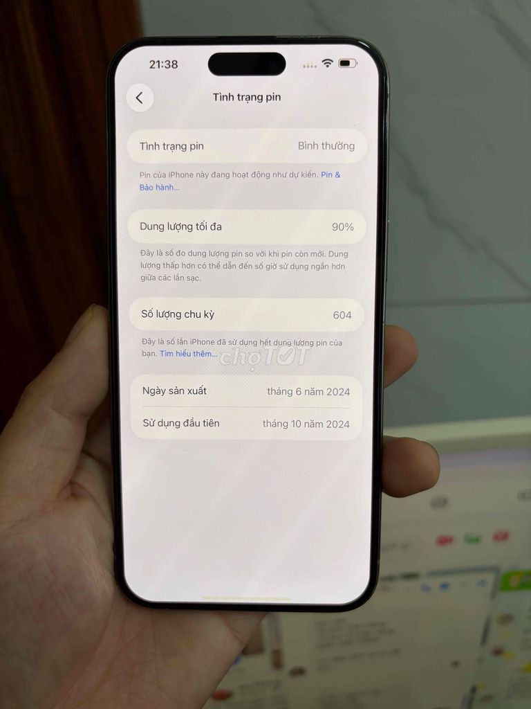 iPhone 15promax 256g zin all 99% titan quốc tế. Mua bán Điện thoại tại Quận Lê Chân Hải Phòng được đăng bởi hoang anh hình 1