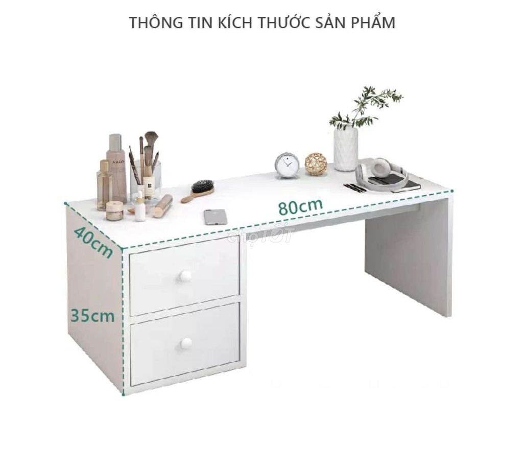 Bàn học Gỗ Trắng 80x40x35cm. Mua bán Bàn ghế tại Thành phố Thủ Đức Tp Hồ Chí Minh được đăng bởi Hạ Mi hình 1