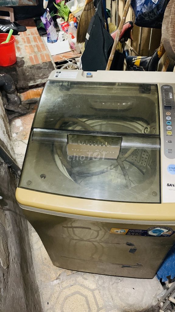 Máy giặt Sanyo ASW-U961T 9.6kg Vàng kem. Mua bán Máy giặt tại Quận Đống Đa Hà Nội được đăng bởi Tran thanh sơn hình 1