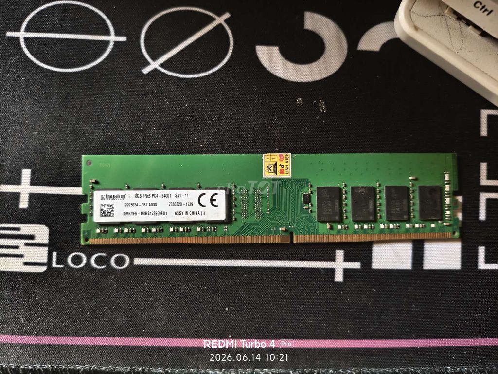 RAM Kingston DDR4 8GB PC4-2400T Mới. Mua bán Linh kiện (RAM, Card...) tại Huyện Ia Grai Gia Lai được đăng bởi lam Van hình 1