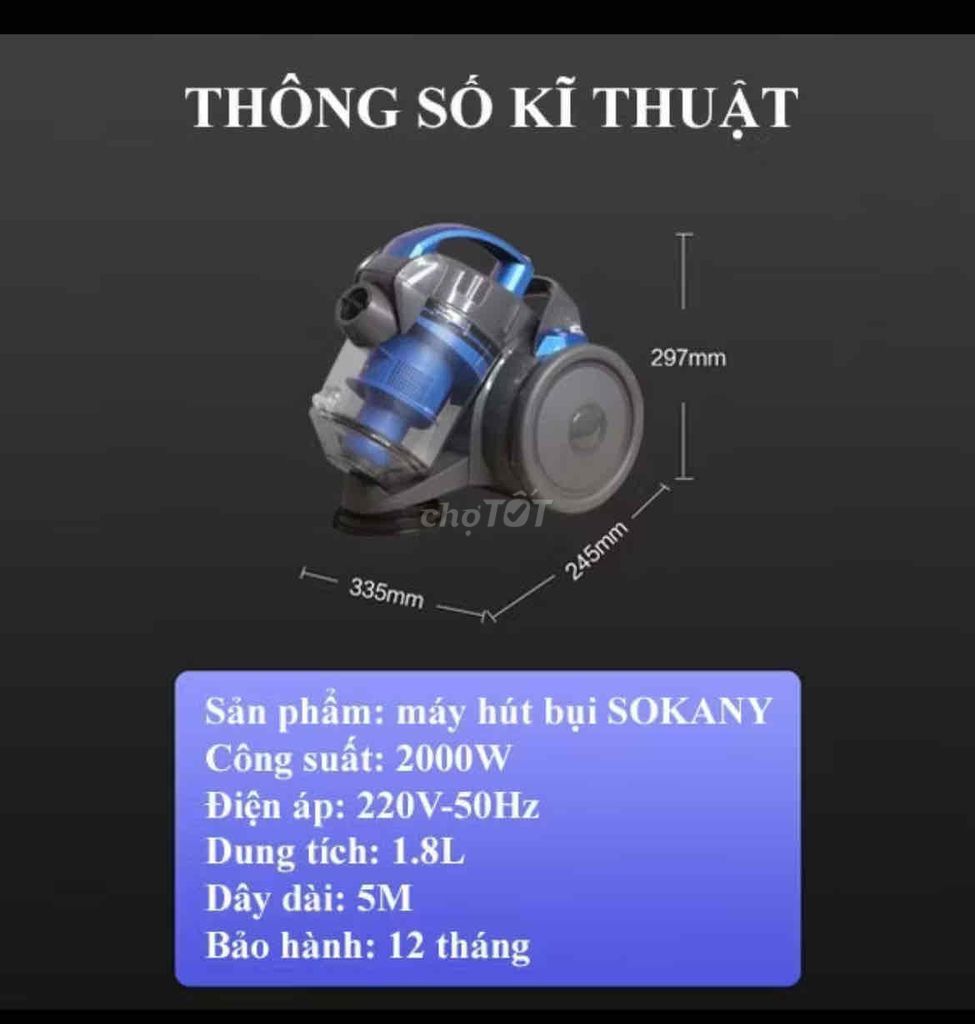 MÁY HÚT BỤI SOKANY MỚI