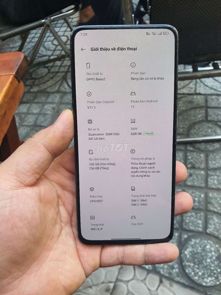 OPPO Reno 2 256GB zin. Mua bán Điện thoại tại Quận Gò Vấp Tp Hồ Chí Minh được đăng bởi Anh Phong hình 1