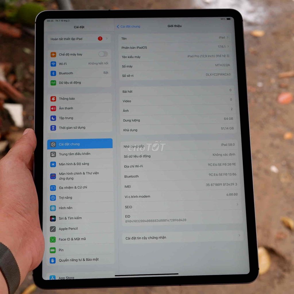 iPad Pro 2018 12.9 inch 64gb xài được sim zin all