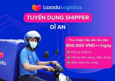 Tuyển dụng Đối tác giao hàng tại Dĩ An