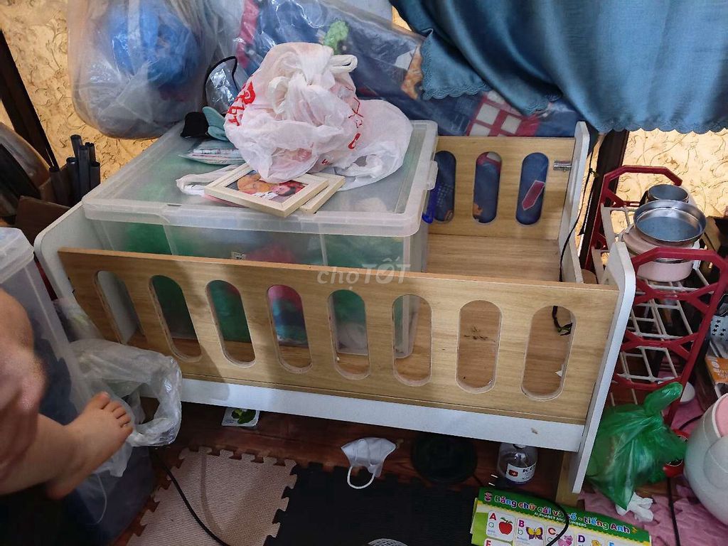 Cũi trẻ em Gỗ cho bé trai và bé gái. Mua bán Mẹ và bé tại Quận Ba Đình Hà Nội được đăng bởi vân anh  hình 1