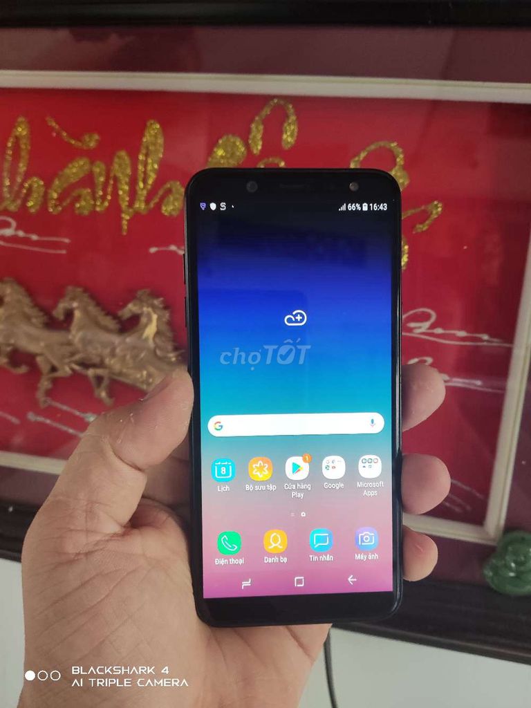 Samsung Galaxy A6 Đen. Mua bán Điện thoại tại Thành phố Biên Hòa Đồng Nai được đăng bởi  Phát tùng Android hình 1
