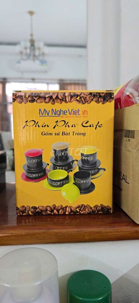 Phin pha cafe bằng gốm sứ Bát Tràng