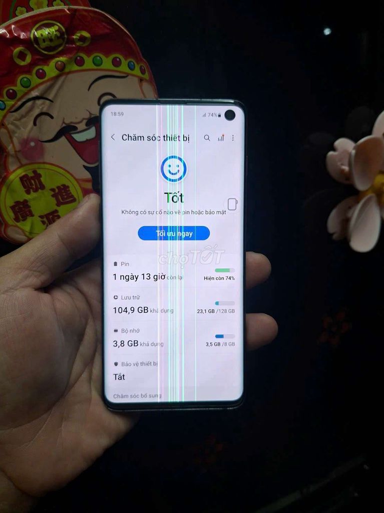Samsung Galaxy S10 128GB Đen. Mua bán Điện thoại tại Quận 6 Tp Hồ Chí Minh được đăng bởi Thiên phúc hình 1