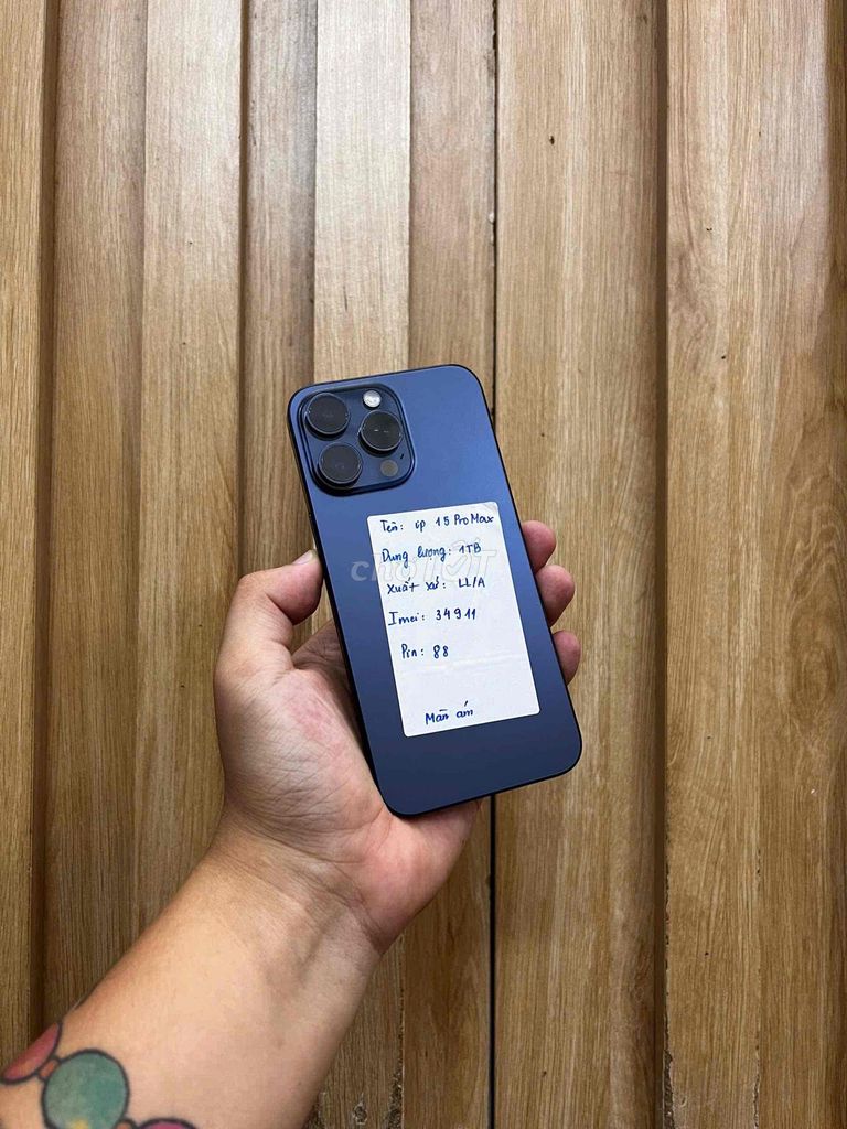 Apple iPhone 15 Pro Max 1TB Xanh đen LLA Ám nhẹ. Mua bán Điện thoại tại Quận Đống Đa Hà Nội được đăng bởi HaNoiMobile HT  hình 1