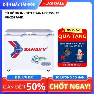 Tủ đông Inverter Sanaky 250/210 lít VH-2599A4K. Mua bán Tủ lạnh tại Quận 7 Tp Hồ Chí Minh được đăng bởi Điện Máy Sài Gòn Quận 7