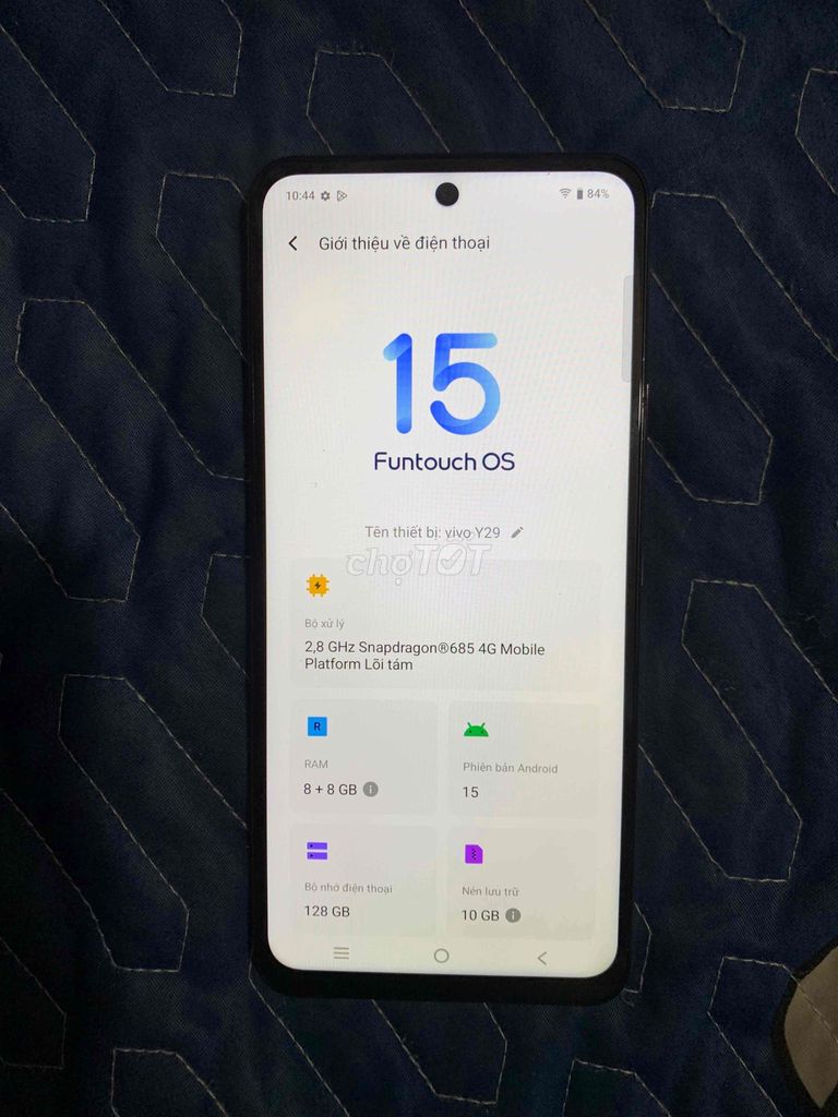 Vivo Y29 8/128GB pin 6500 màu Trắng. Mua bán Điện thoại tại Quận Bình Tân Tp Hồ Chí Minh được đăng bởi lê quốc chương hình 1