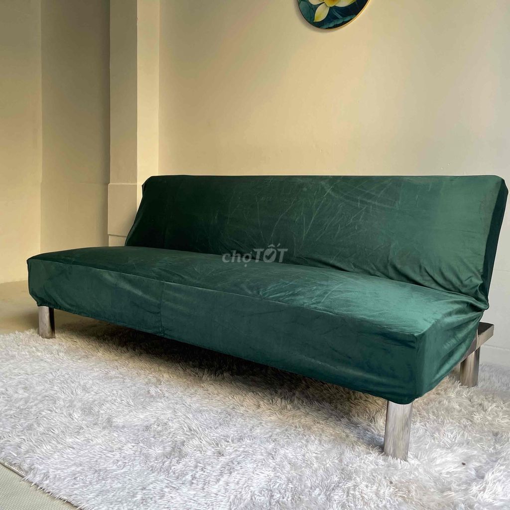 Bọc ghế Sofa Giường 1m7 vải Nhung