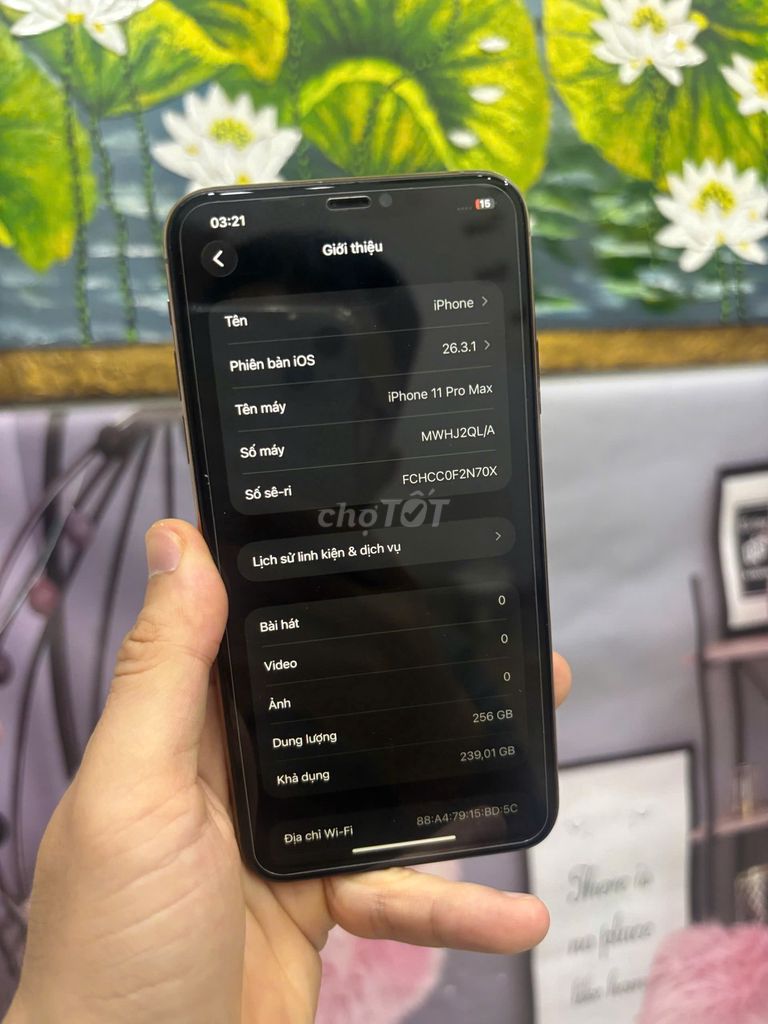 Apple iPhone 11 Pro Max 256GB Vàng Oled. Mua bán Điện thoại tại Quận Bắc Từ Liêm Hà Nội được đăng bởi Cửa hàng Bính Táo hình 1