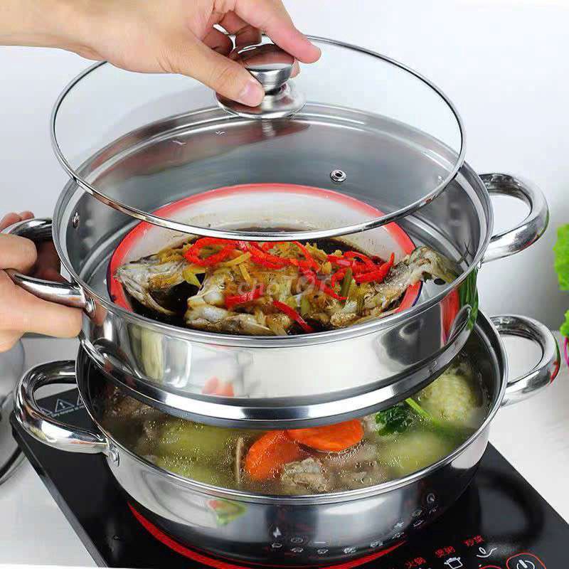 Nồi hấp Inox 2 tầng 28cm. Mua bán Dụng cụ nhà bếp tại Thành phố Biên Hòa Đồng Nai được đăng bởi Phạm Quỳnh hình 1