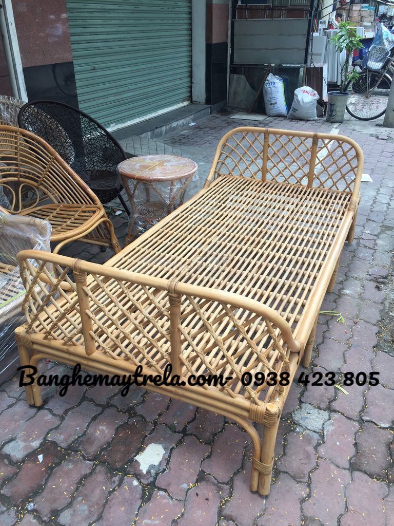 Giường Mây Tự Nhiên. Mua bán Giường, chăn ga gối nệm tại Quận Bình Thạnh Tp Hồ Chí Minh được đăng bởi banghemaytrela hình 1