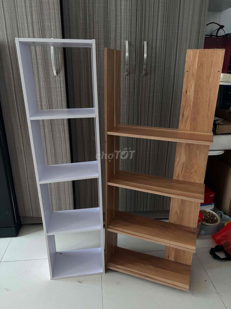 Kệ sách Gỗ Trắng, Nâu gỗ. Mua bán Tủ, kệ gia đình tại Quận Bình Thạnh Tp Hồ Chí Minh được đăng bởi Phương Thuý hình 1