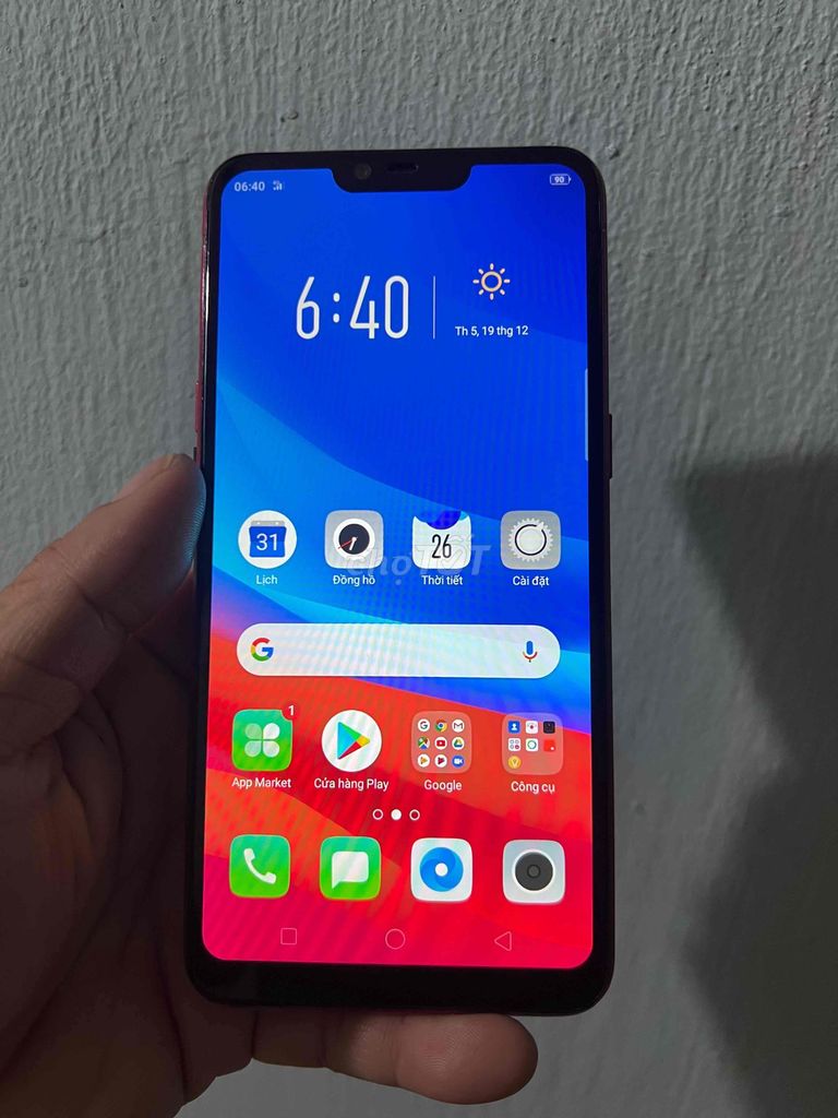 bán oppo a3s màu đỏ cho ae chữa cháy