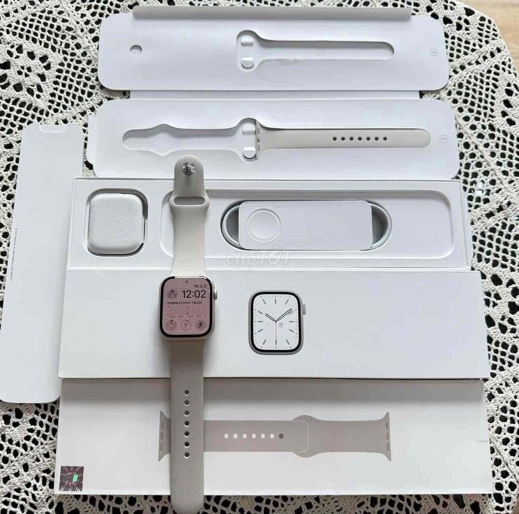 apple watch sr7:45 starline vna lte esim likenew