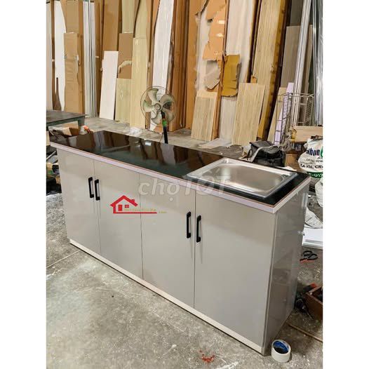 Tủ bếp gỗ công nghiệp xám chưa sử dụng. Mua bán Tủ, kệ gia đình tại Quận 5 Tp Hồ Chí Minh được đăng bởi Hội Đồ Điện Tử hình 1