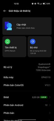 OPPO Reno4 128GB Snapdragon 720G