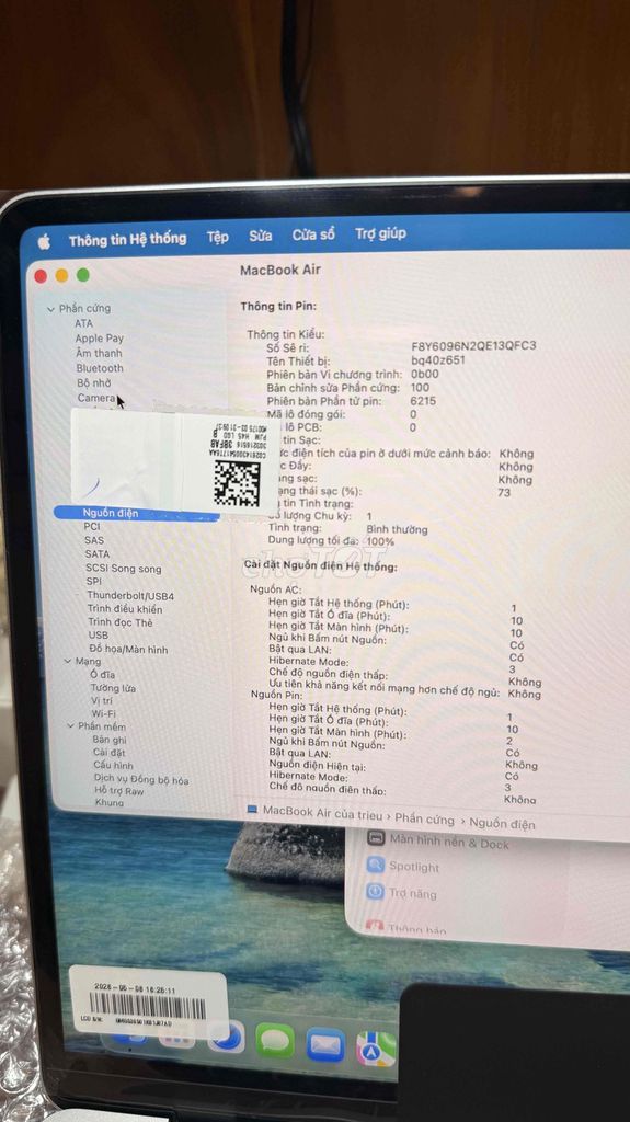 Apple Macbook Air M2 13.6 inch 24GB/256GB Bạc. Mua bán Laptop tại Quận 10 Tp Hồ Chí Minh được đăng bởi nguyen trieu phu hình 1