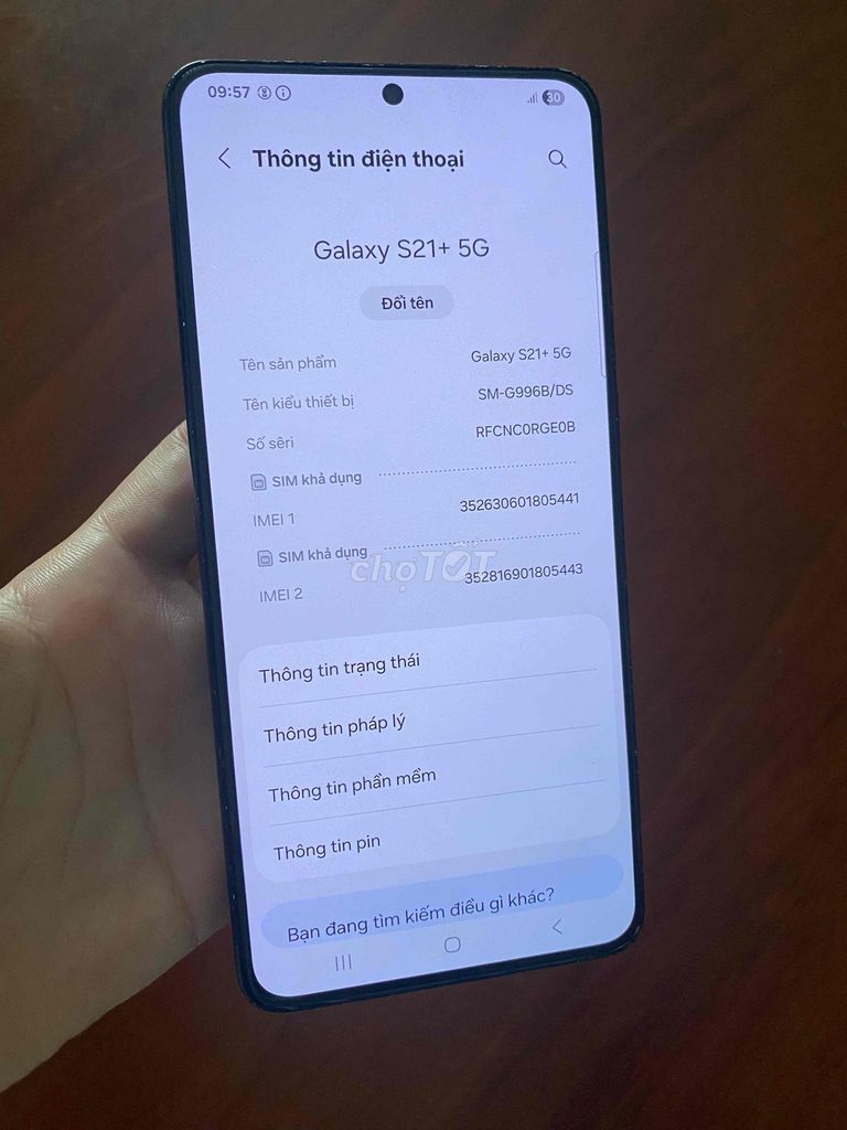 Samsung S21 Plus 5G 8/128GB Zin 2 SIM. Mua bán Điện thoại tại Huyện Củ Chi Tp Hồ Chí Minh được đăng bởi Linh hình 1