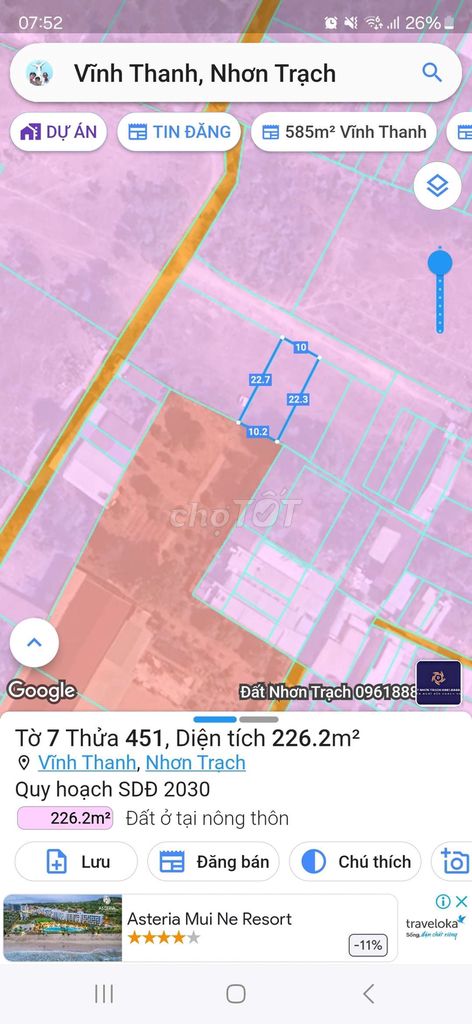 Cần bán đất full thổ cư. Mua bán đất tại Huyện Nhơn Trạch Đồng Nai được đăng bởi Vương Trung hình 4