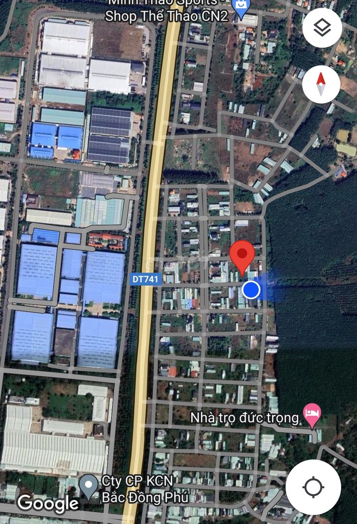 Đất riêng chính chủ 300m2. Đường DT 741, Bắc Đồng Phú, Bình Phước