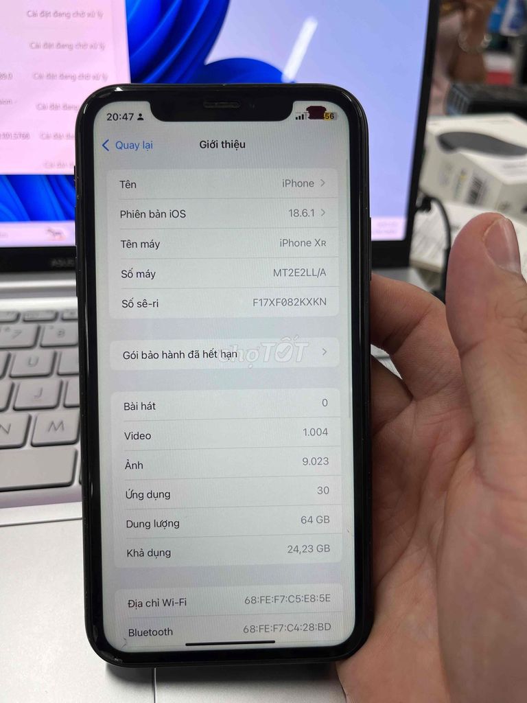 Apple iPhone XR 64GB Đen Đã dùng. Mua bán Điện thoại tại Thành phố Buôn Ma Thuột Đắk Lắk được đăng bởi Nam Anh hình 1