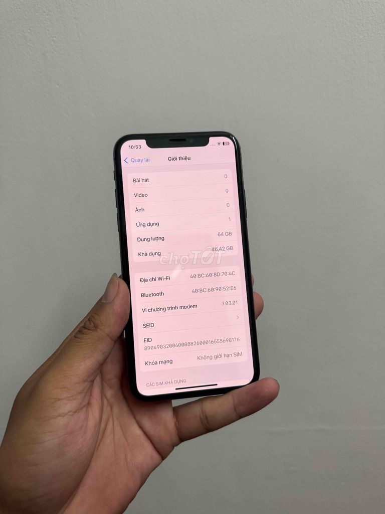 Apple iPhone Xs 64GB Đen Đã sử dụng. Mua bán Điện thoại tại Quận Bắc Từ Liêm Hà Nội được đăng bởi đức hưng hình 1