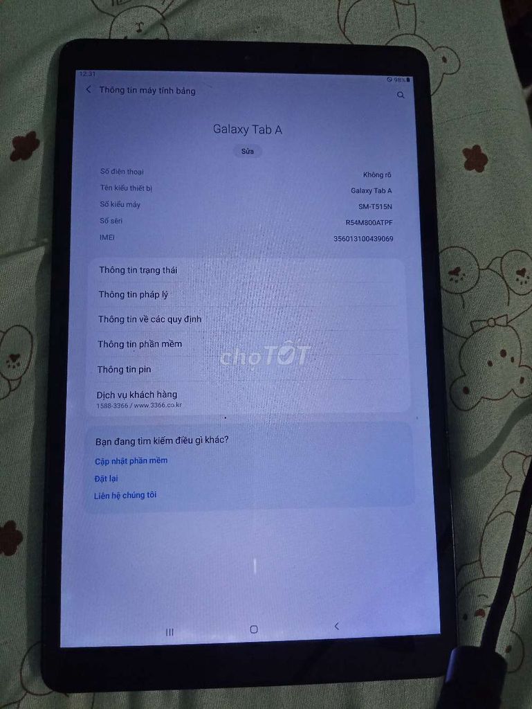 Samsung Galaxy Tab A T515 10.1 inch Đen. Mua bán Máy tính bảng tại Huyện Hoằng Hóa Thanh Hóa được đăng bởi vip mobi hình 1