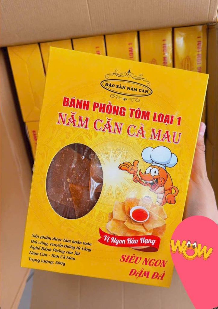 Bánh phồng tôm Đặc sản Năm Căn. Mua bán Đồ ăn, thực phẩm và các loại khác tại Quận Cái Răng Cần Thơ được đăng bởi NAS Shop hình 1