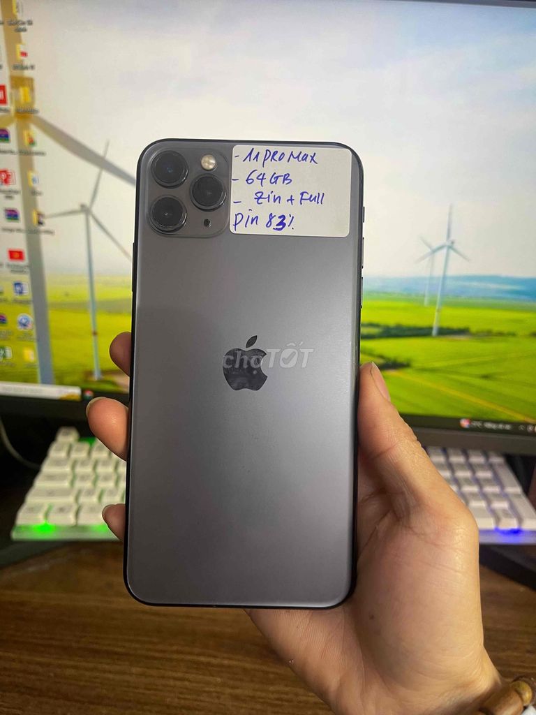 11 Promax 2 Sim vật lý Zin full đẹp 98%. Mua bán Điện thoại tại Quận Lê Chân Hải Phòng được đăng bởi Huy Tưởng Mobile hình 1