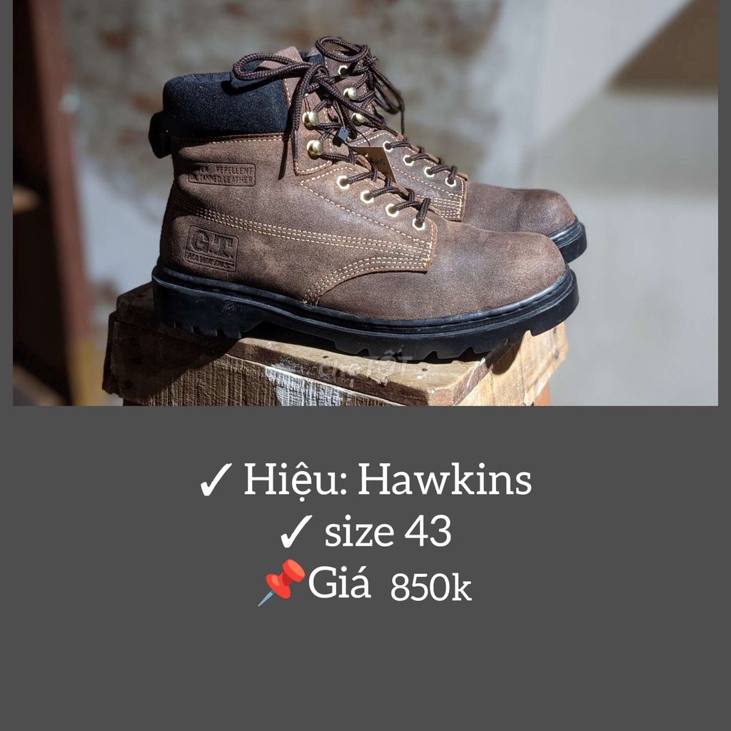 Giày boots Hawkins size 43