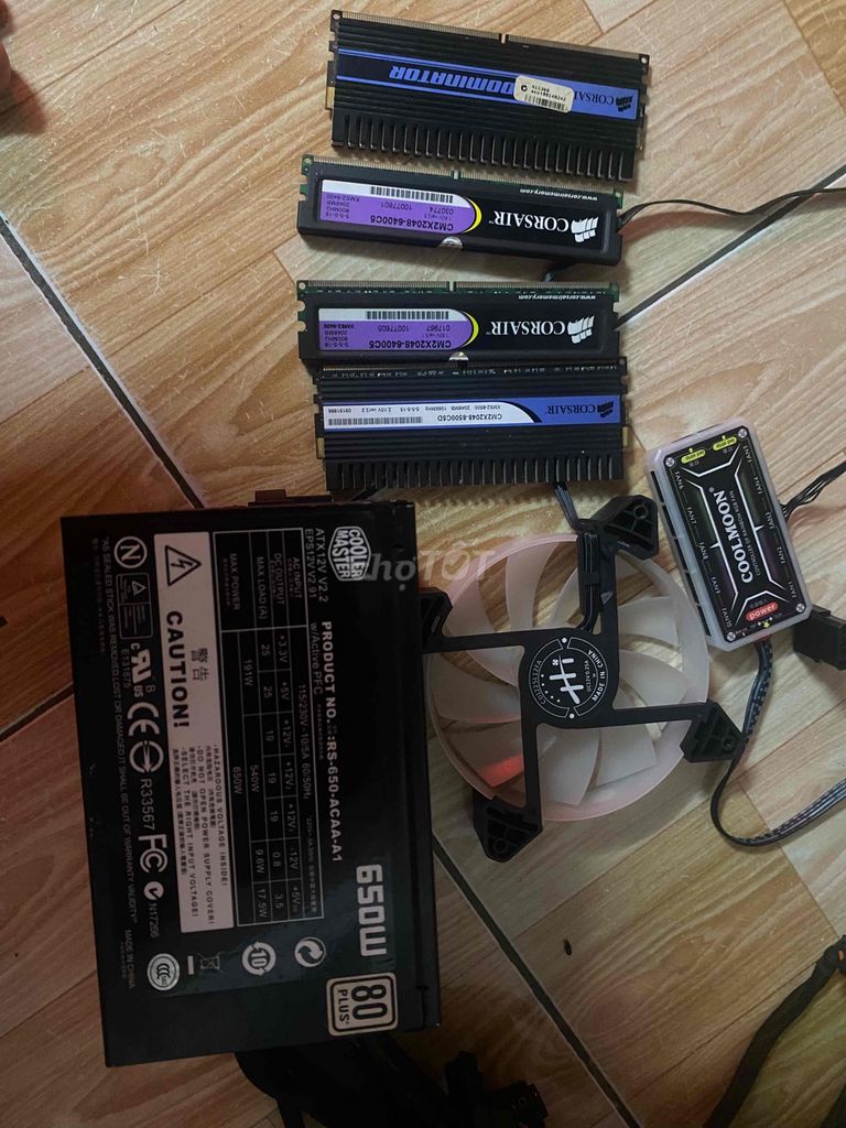 nguồn cooler master 650w tặng kèm 4 cây ram ...