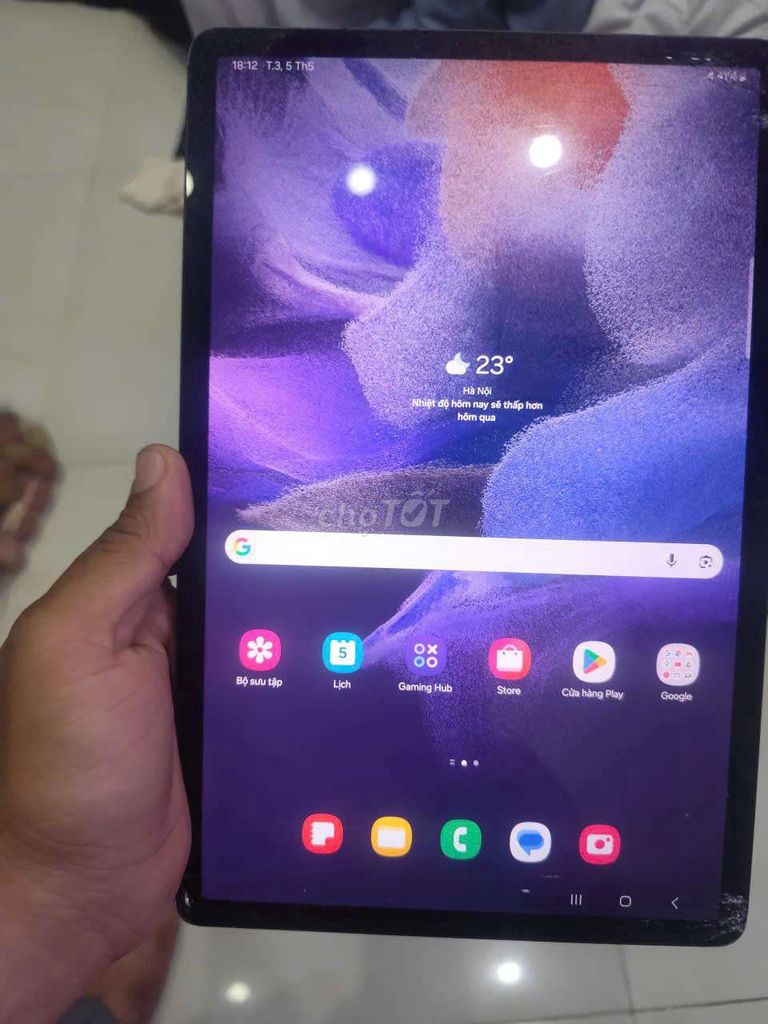 Samsung Galaxy Tab S7 FE Kính nứt. Mua bán Máy tính bảng tại Quận 11 Tp Hồ Chí Minh được đăng bởi ngao pha hình 1